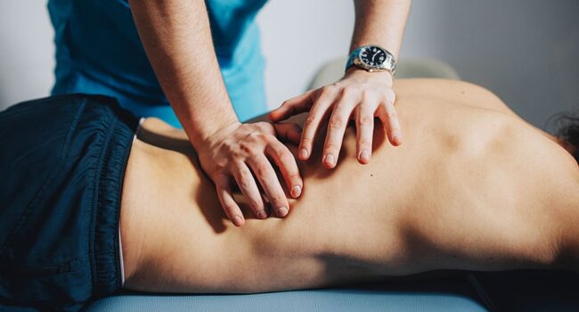 Sports massage treatment